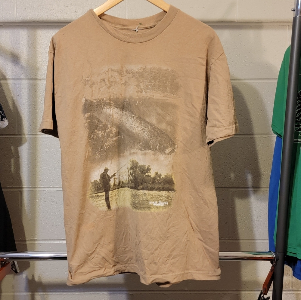 Size L-Vintage Lost Creek trout fly fishing shirt